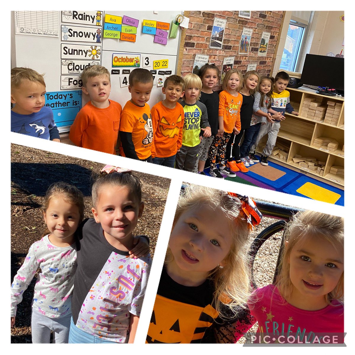 MrsSmuda's tweet photo. Dunfee Dragons showing off their orange and black, tie dye, shining bright and silly socks for Respect Week #1Barnegat #BarnegatInspires @LMDS_preschool https://t.co/ycWgzrb9yB