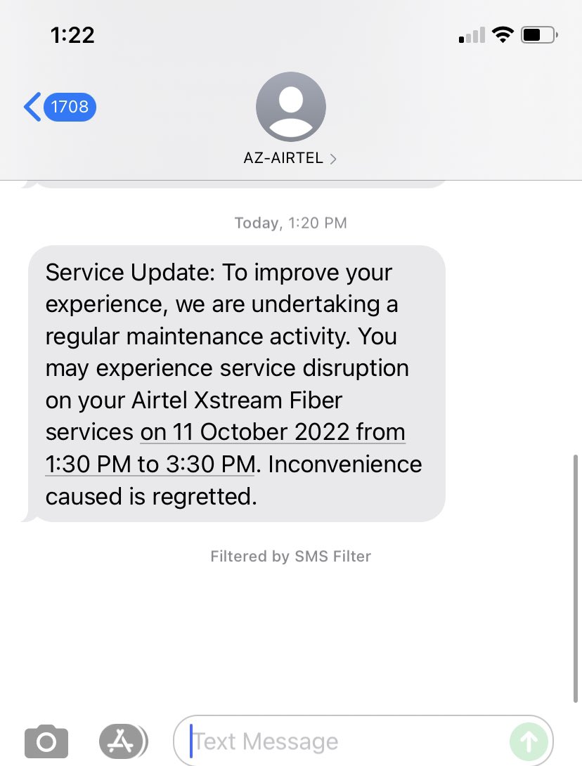zerogravity67's tweet photo. What the hell is wrong with you guys @airtelindia @Airtel_Presence - another maintenance today🤦 https://t.co/QnsCBdEOyH