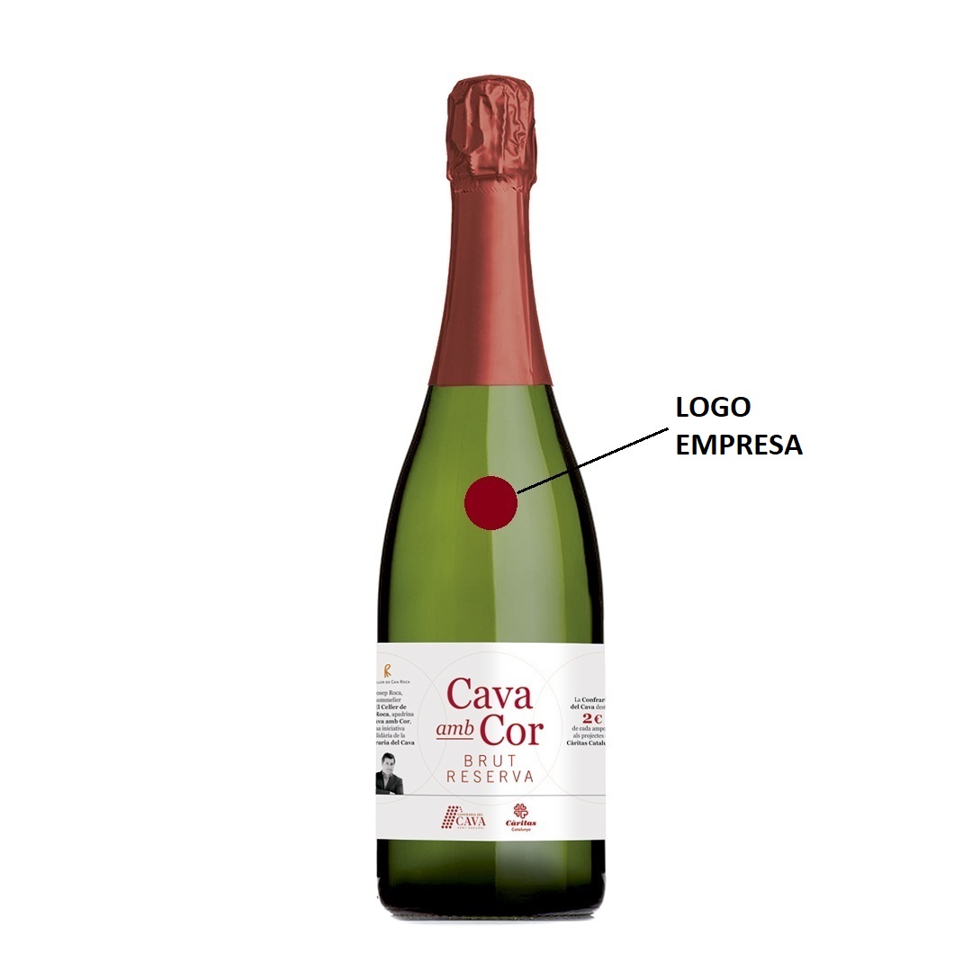caritasgirona's tweet photo. CAVA AMB COR | Ara ja pots personalitzar l'ampolla del #CavaAmbCor amb el logotip de la teva empresa! Et proposem sorprendre els teus clients o col·laboradors amb la iniciativa solidària de la @confrariacava 🥂
❗ Termini: 15/10
Fes la teva comanda 👇
https://t.co/zG0CxNGj2T https://t.co/jRmr6WBirg