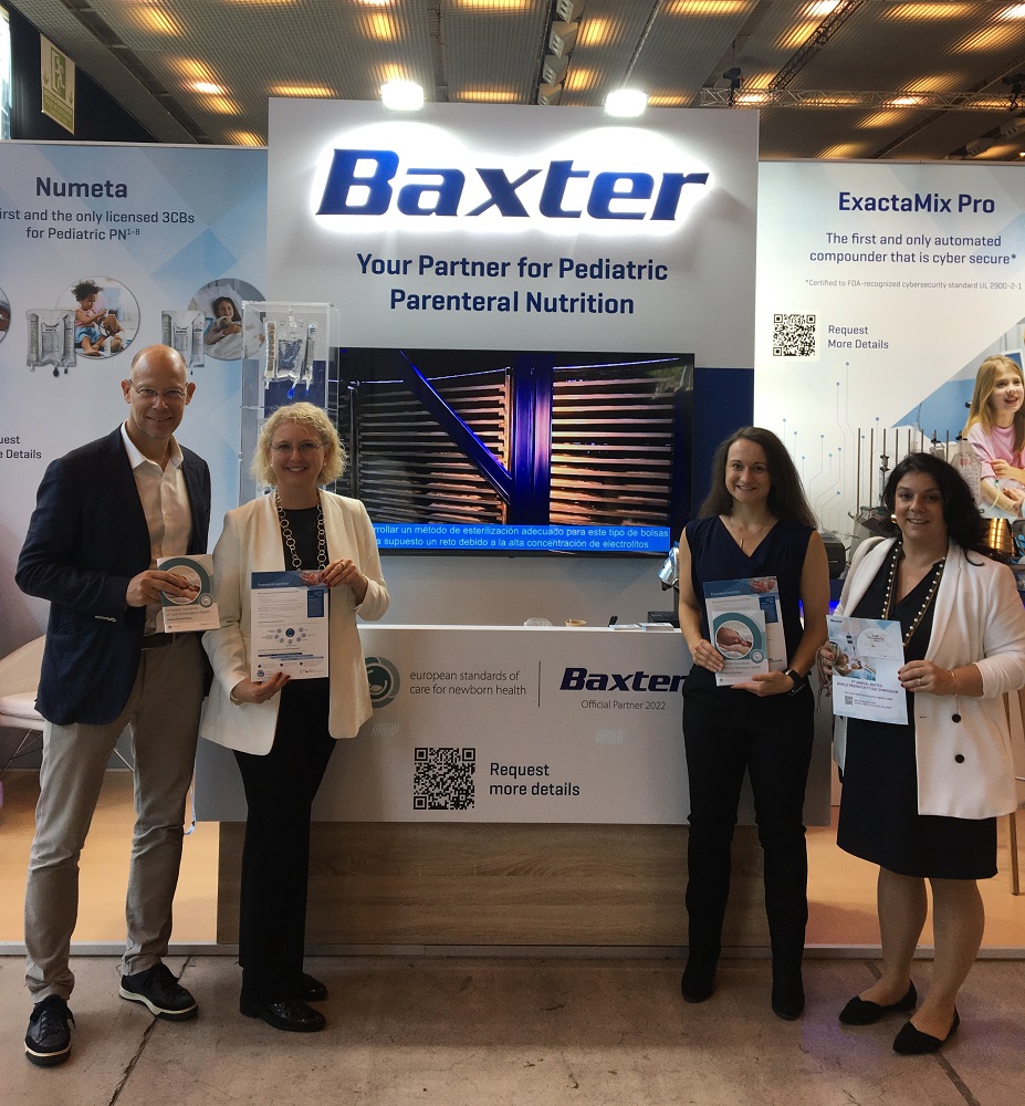 It has been a pleasure to meet our partner Baxter here at the #EAPS2022 congress, a supporter of  the European Standards of Care for Newborn Health rb.gy/33jcj9
and the topic of #ParenteralNutrition bit.ly/3lgUngy 
with a new factsheet rb.gy/mjnuna