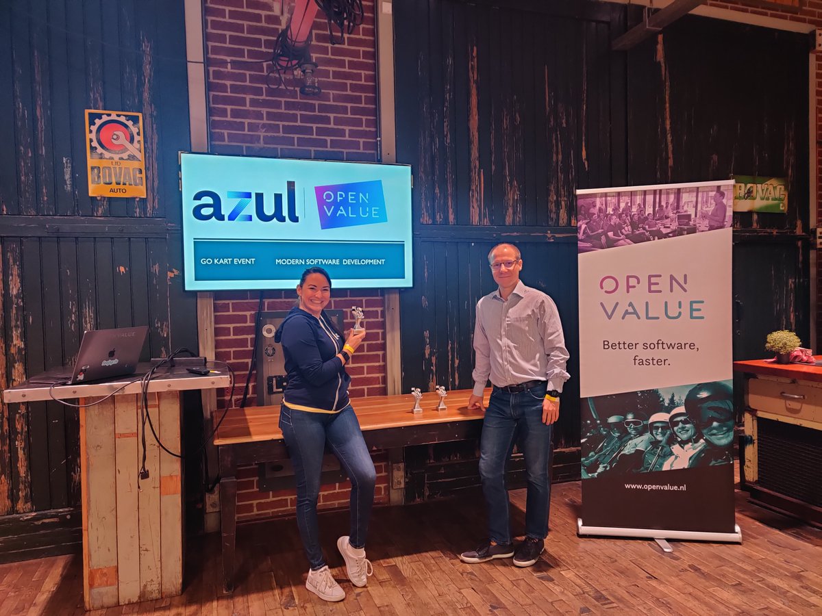 AzulSystems's tweet image. #Azul &amp;amp; its partner #OpenValue recently co-hosted a diverting event in #Utrecht (Netherlands)! We updated our prospects &amp;amp; customers on Java &amp;amp; had fun racing! A big thank you to Roy Wasse at Open Value and his team for organizing this event!