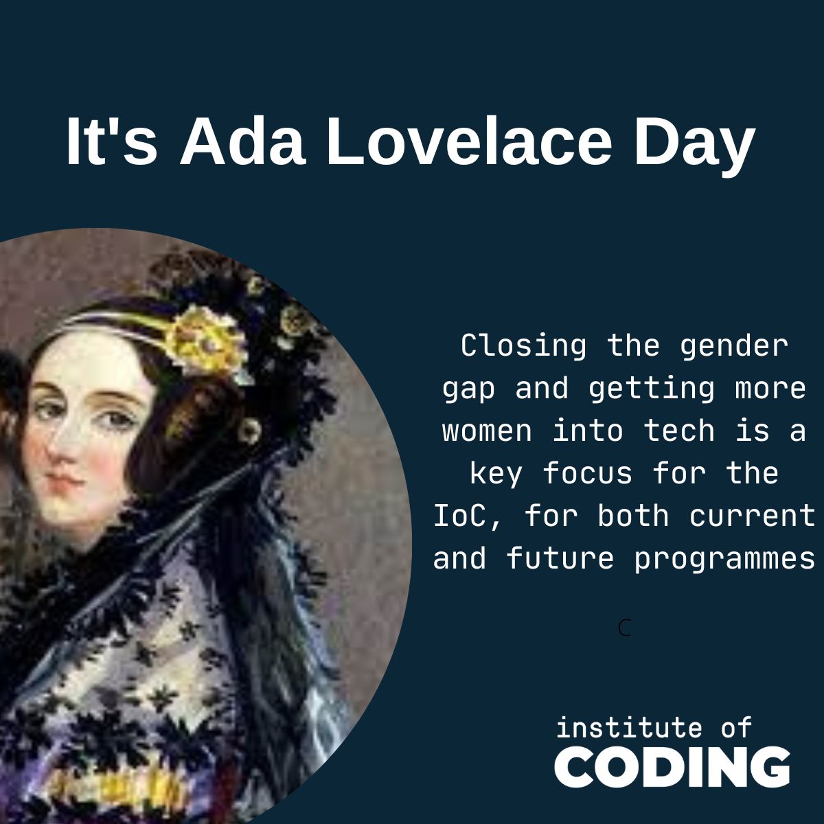 It's Ada Lovelace Day! If you didn't know already, it's an international celebration of the achievements of women in STEM @FindingAda #WomenInTech #STEM