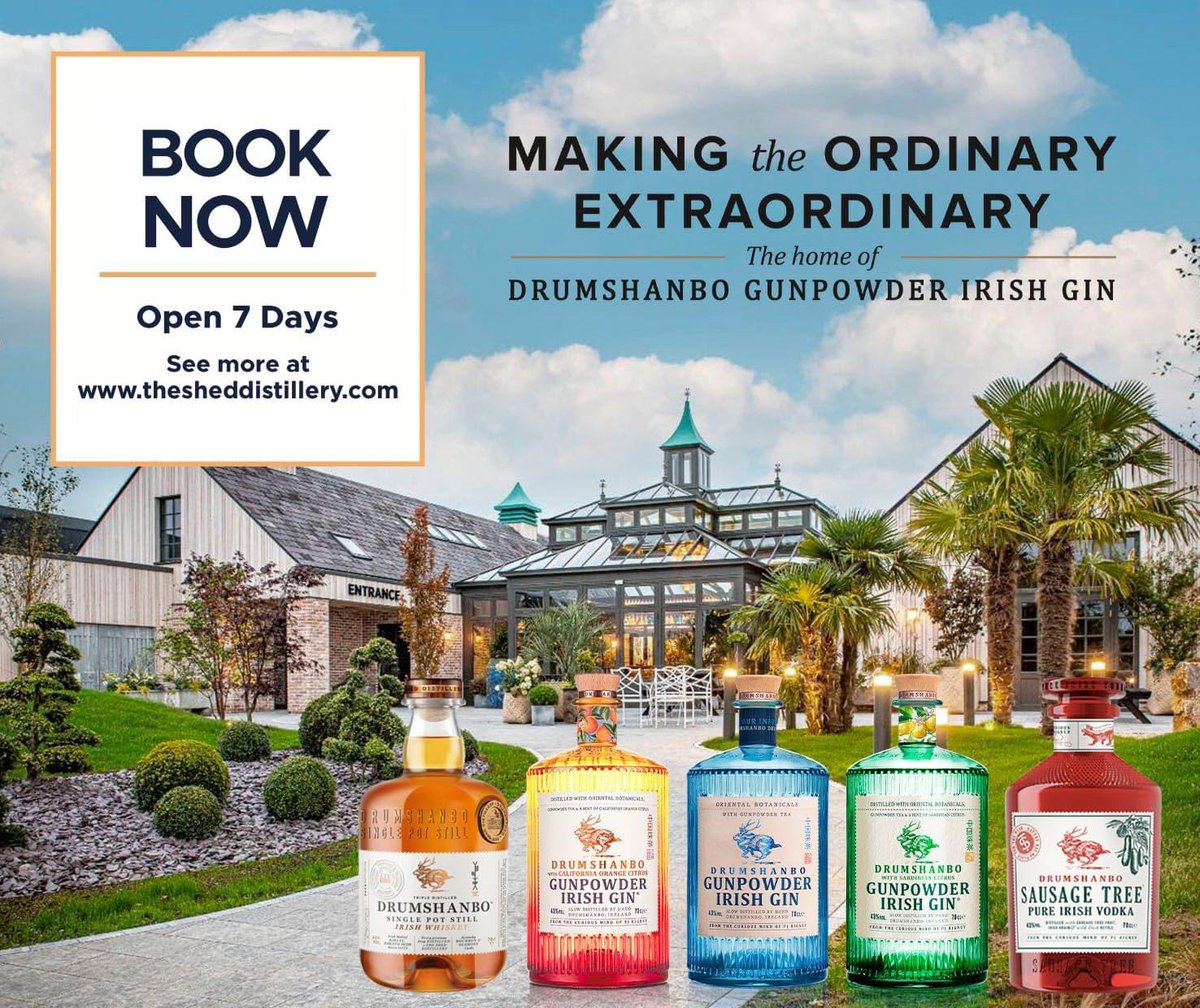 🔵Open 7 days 
🔵Distillery Tour 
🔵Curious Gift Shop
🔵Honey Badger Bar
🔵Jackalope Cafe

Book today thesheddistillery.com
