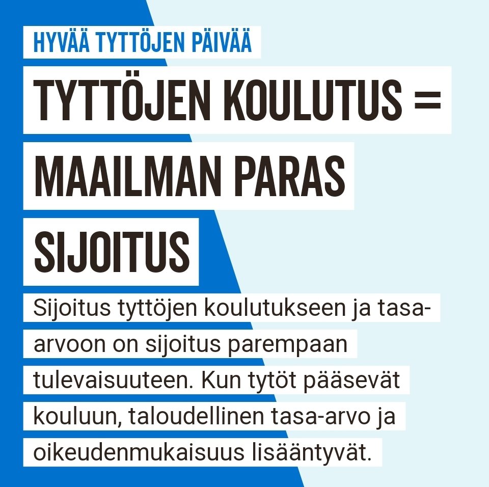 Hyvää kansainvälistä tyttöjen päivää! (Kuva lainattu plan.fi:ltä)