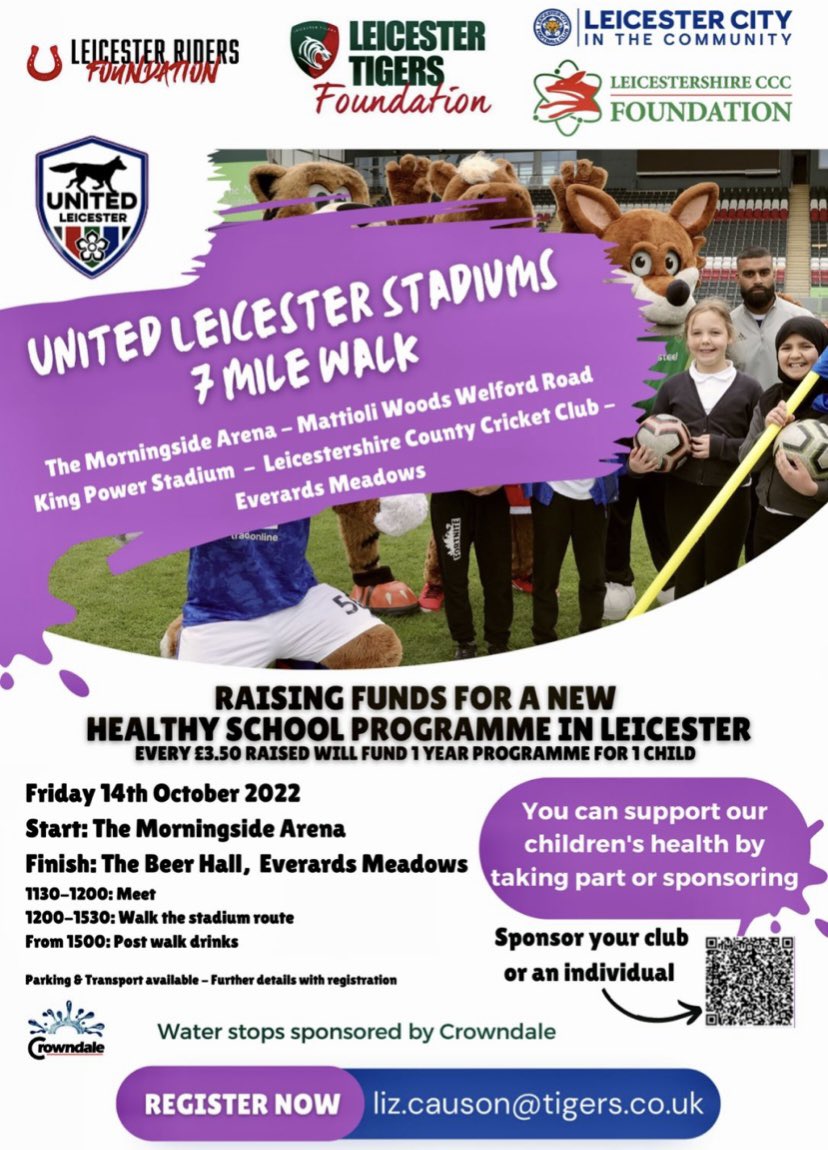 TheLTFoundation's tweet image. There is still time to join us for our 7mile walk this Friday,  to raise funds for our Healthy Schools Programme💪 
If you are unable to join us but want to donate , please follow the link to our just giving page below 🐯

justgiving.com/campaign/unite…