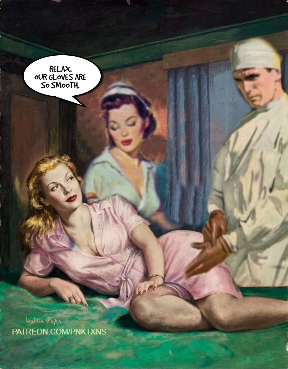 PNKTXNS's tweet photo. Smooth gloves
If you enjoy what I do, please support me on https://t.co/Wh2N1wfGEL or https://t.co/kiEBCxzmez
#latexgloves #nurse #nurseplay #medicalplay #doctorplay #vintagecomics #comics #adultcomics #sexcomics #latex https://t.co/hPajXS6Rim