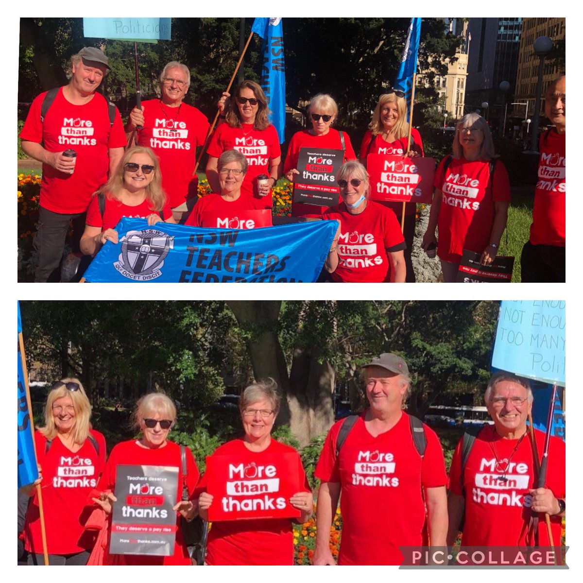 Retired TF members- we campaign and we will wear RED in support, in solidarity. MTT <a href="/nswppa/">New South Wales Primary Principals’ Association</a> <a href="/NSWSPC/">NSW Secondary Principals' Council</a> <a href="/johnqgoh/">johnqgoh</a> <a href="/aliceleung/">Alice Leung</a> <a href="/belinda_giudice/">Belinda Giudice</a> <a href="/TESOLoz/">Cindy Valdez</a> <a href="/davidheth/">David Hetherington</a> <a href="/PEFOZ/">Public Ed Foundation</a> <a href="/johnrfrew1/">John Robert Frew</a> @TonyLoughland @BreeseTracey <a href="/kozlowskijames1/">James Kozlowski</a> <a href="/JaneCaro/">Jane Caro</a> <a href="/Anncaro11/">Anncaro1 🙄🤣</a> <a href="/tash_ray_watt/">Natasha Watt</a> <a href="/Grant_Shep/">Grant Shepherd</a>