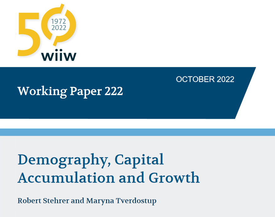 wiiw (@wiiw_ac_at) on Twitter photo New Untangled paper by @RobertStehrer & <a href="/MaryTverdostup/">Maryna Tverdostup</a> provides evidence that the ageing of the EU population could slow growth. Contrary to <a href="/DrDaronAcemoglu/">Daron Acemoglu</a> & Pascual Restrepo, they don't find that ageing leads to faster adoption of technology. Download➡️rb.gy/lcys5p New Untangled paper by @RobertStehrer & <a href="/MaryTverdostup/">Maryna Tverdostup</a> provides evidence that the ageing of the EU population could slow growth. Contrary to <a href="/DrDaronAcemoglu/">Daron Acemoglu</a> & Pascual Restrepo, they don't find that ageing leads to faster adoption of technology. Download➡️rb.gy/lcys5p