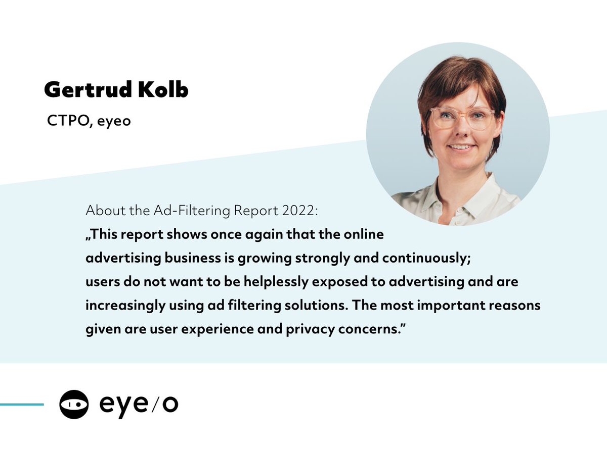 eyeo's tweet image. The Global State of Ad-Filtering report was released last week at #AFDS22. It entails everything you need to know about ad-filtering and online monetization through advertisements. Get your free copy of the report here: eyeo.com/ad-filtering-r…