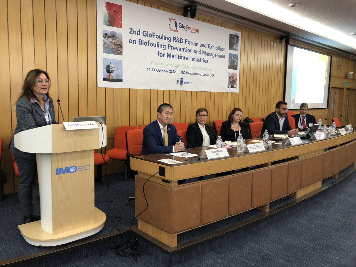 The <a href="/GloFouling/">GloFouling Partnerships</a> R&amp;D Forum is officially open. Greener technologies for biofouling management will be examined as well as many more topics looking at how to tackle the issue of invasive species and protect marine biodiversity. #BiofoulingForum