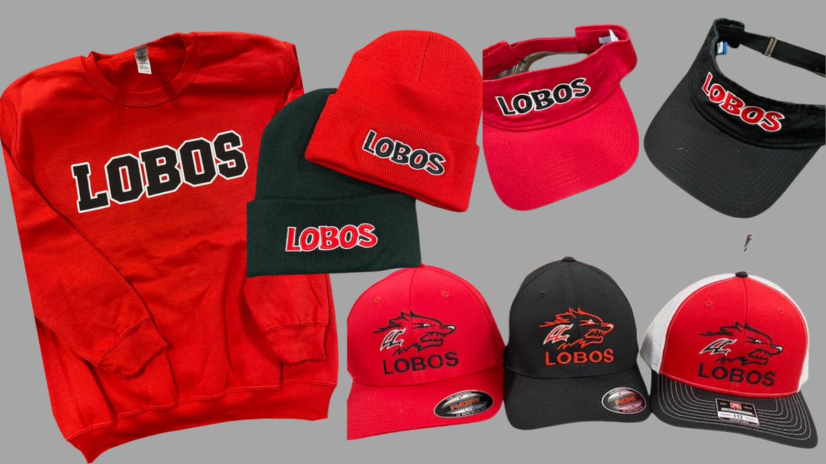 🚨NEW MERCHANDISE ALERT🚨
New designs in spirit gear - fleece, beanies, visors, caps, and youth FAMILY tees - available now! Visit us Wed @ 5:30 @ LCHS (FR 🏈) &amp; Thurs @ 6:30 @ Berry Center (VAR 🏈) <a href="/langhamcreekhs/">Langham Creek High</a> <a href="/LCLobosFootball/">LanghamCreekFootball</a>