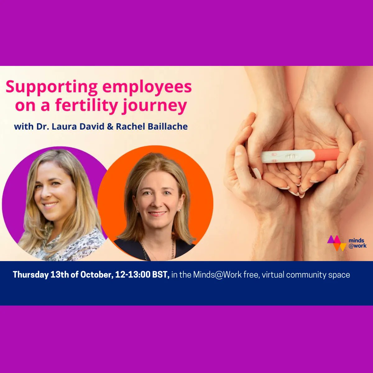 themindsatwork's tweet image. 💡 How can you better support employees on their fertility journey? #Miscarriage, #fertility, #babyloss, &amp;amp; being #childless-not-by-choice have a huge effect on #mentalhealth &amp;amp; #wellbeing. Join our free, virtual event Thursday 13th Oct, 12pm UK time:  buff.ly/3Mm4u0w