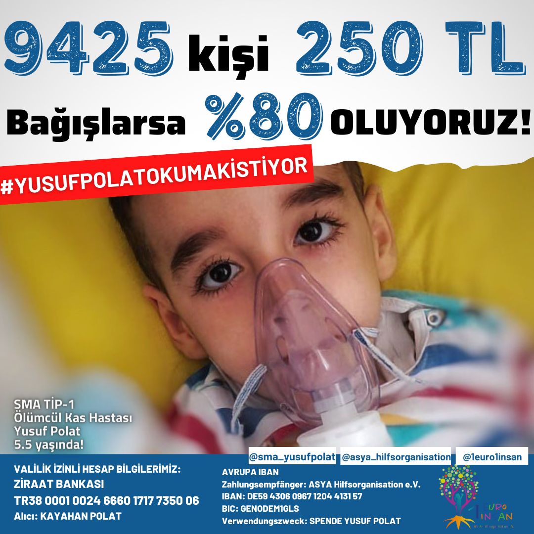 9425 KAHRAMANIMIZ 250 TL BAĞIŞLAR YA DA ÇEVRESİNDEN TOPLARSA KAMPANYAMIZ %80
OLUYOR ⛵️

YUSUF POLAT ilacına ve okuluna kavuşsun istiyoruz ama bekleyecek zaman yok❗️

GÖRDÜYSENİZ SEBEBİ VAR, 
PAYLAŞIRSANIZ UMUT VAR,
BAĞIŞ YAPARSANIZ YUSUF’umuza GELECEK VAR✨

<a href="/sma_yusufpolat/">🚗𝐘𝐔𝐒𝐔𝐅 𝐏𝐎𝐋𝐀𝐓 KAZANDI 🚗🚗🚗</a>