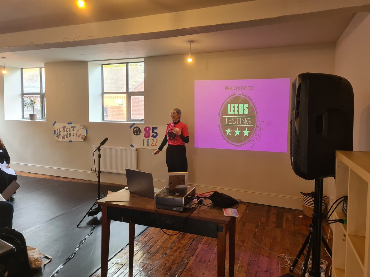 testing_atelier's tweet image. @gwendiagram kicking things off! Welcome to #testingatelier 8.5!