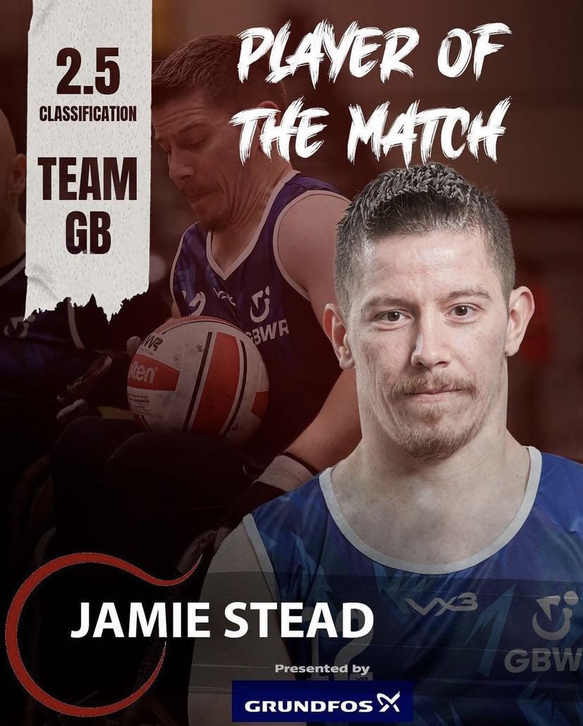 First win of the world championships under our belts and a full Leicester tigers line up on court to see the game out making tigers history …. Germany up next <a href="/gbwrnews/">Great Britain Wheelchair Rugby</a> <a href="/LeicesterTigers/">Leicester Tigers</a> <a href="/TigersWR/">Leicester Tigers Wheelchair Rugby</a> <a href="/Hambofoundation/">Matt Hampson</a>