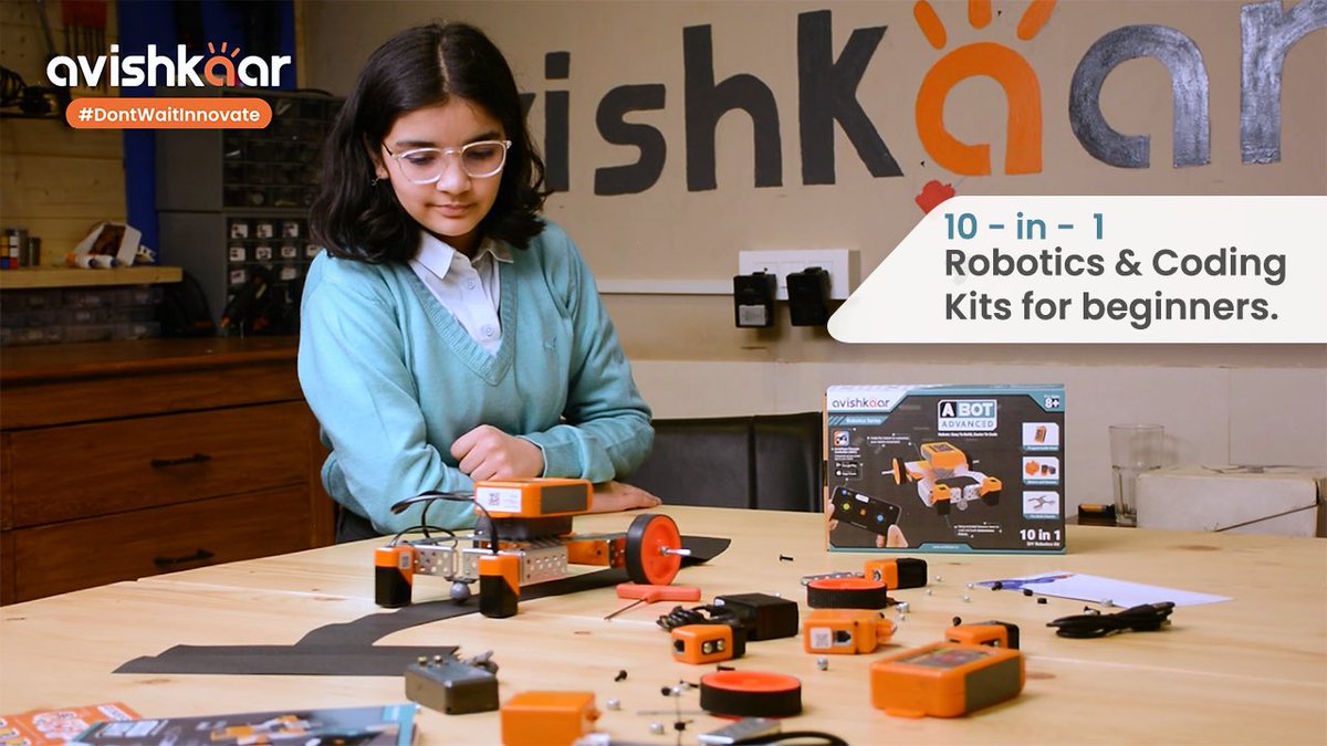 AvishkaarEdu's tweet image. ⭐️Avishkaar ABot Advance Kit | 10-in-1 robotics & coding kit for beginners.
.
📲Click youtu.be/CkwAsCj7-Ts to checkout the video!
.
#abotkit #roboticskit #advancedroboticskit #programmablebrain #musicinstrument #catapult #vendingmachine #colorsorter #roboticsjourney #codingkit