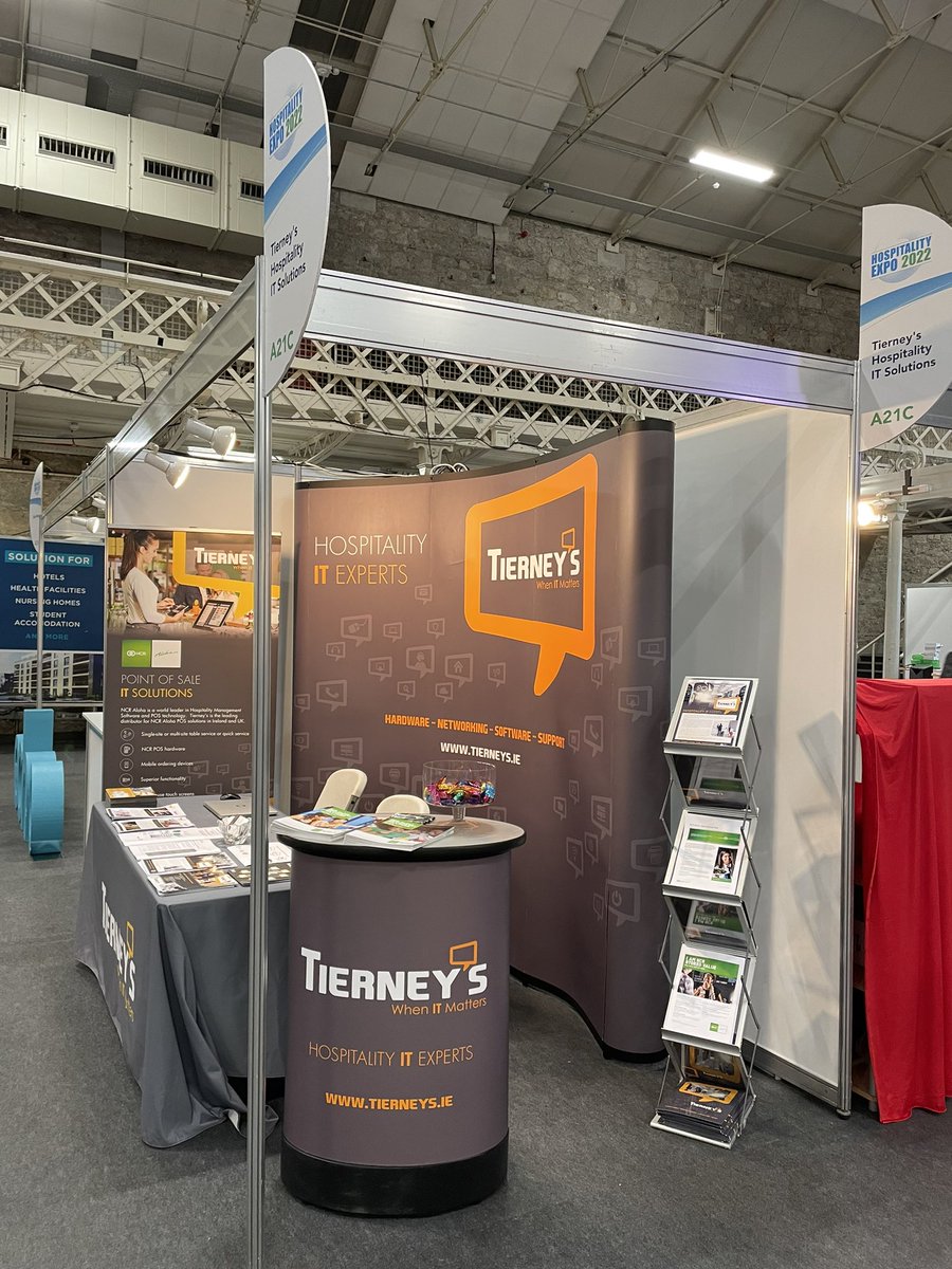 Tierneys_IT's tweet photo. Doors open at 10am, drop by Stand A21c #HospitalityExpo22 #ITExperts https://t.co/smmhHnqSCv
