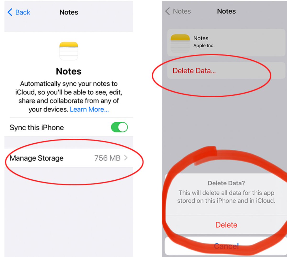 BrickiOSer's tweet image. 近日网上说，iphone苹果备忘录丢失清空，icloud中也无法找回，不知道消息是否真实。10年来没有遇到过这个情况，什么有道云笔记、印象笔记、为知笔记都是用过的，由于各种不好体验就改用苹果备忘录。
分析了一下原因：是不是有用户为了清理空间不足，误删了备忘录文件。这一删会同时删掉icloud 中的数据