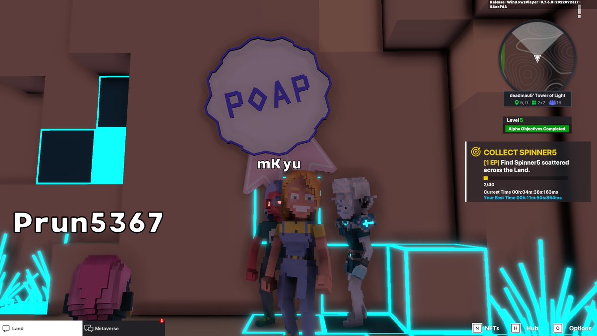 teammissiony's tweet photo. @TheSandboxGame @deadmau5 I just participated in the #SandboxAlphaS3Giveaway for a chance to win 500 SAND! Found George from the Metaglitch in @deadmau5's Tower of Light, check out my screenshot below!
👇

 hello~ https://t.co/ZZOX1uEDQf