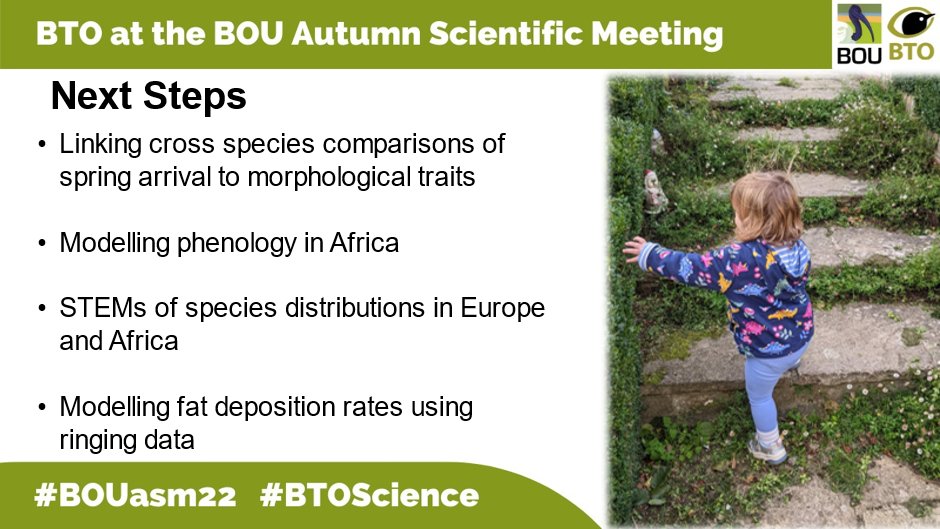 JenniBorder's tweet photo. 6/6 #BOUasm22 #SESH 3: So far I’ve only touched on a small part of the overall project, here's a summary of some of the other areas of work- either on going or soon to be. Thanks very much to everyone involved &amp; to #EuroBirdPortal for their data!#BTOScience #Ornithology https://t.co/e2i83kHUq9