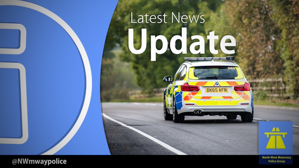 #M6 is now closed northbound between J17 (#Sandbach) and #J18 (#Middlewich) due to an overturned vehicle and recovery work.

 #TrafficOfficers and recovery agents are working at the scene.

 Please allow extra time for your journey as delays of at least 45 minutes on the approach