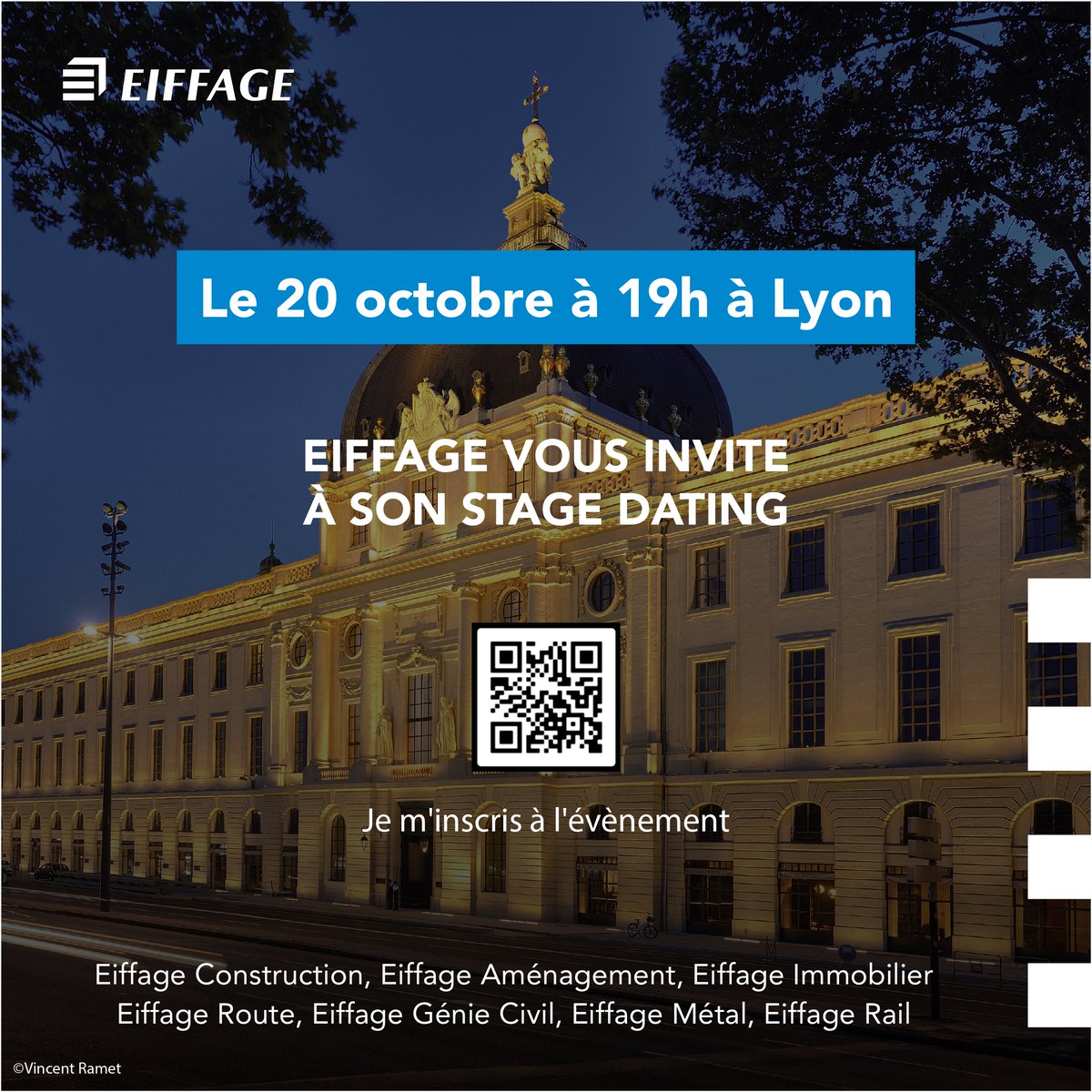 EiffageImmo's tweet photo. 🎓‼️ Étudiantes, étudiants, une soirée #StageDating pour décrocher votre futur stage de fin d'études ça vous tente ? 

Pour s'inscrire, rien de plus simple 📲➡️  https://t.co/a6caXbXdeX https://t.co/ovoPdnPJaE