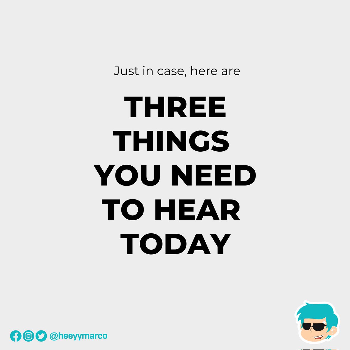 heeyymarco's tweet image. 𝘽𝙪𝙙𝙙𝙮? 𝘈𝘳𝘦 𝘺𝘰𝘶 𝘤𝘰𝘱𝘪𝘯𝘨 𝘶𝘱 𝘸𝘦𝘭𝘭 𝘸𝘪𝘵𝘩 𝘭𝘪𝘧𝘦?

In case you are feeling blue recently, please #𝐓𝐮𝐞𝐬𝐓𝐨𝐁𝐞𝐈𝐧𝐬𝐩𝐢𝐫𝐞𝐝 and take your time to be reaffirmed by these words.

#TuesToBeInspired
#HeyMarco
#HeyMarContent