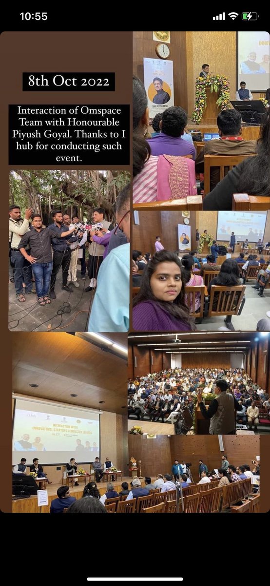 StutikaPadamsh1's tweet photo. #ThankyouTeamOmspace for having me in such a great event #8thOct2022
Nice Interaction with Honourable Mr. Piyush Goyal sir … 🙏🏻@ihub https://t.co/YHvPQJHs4z