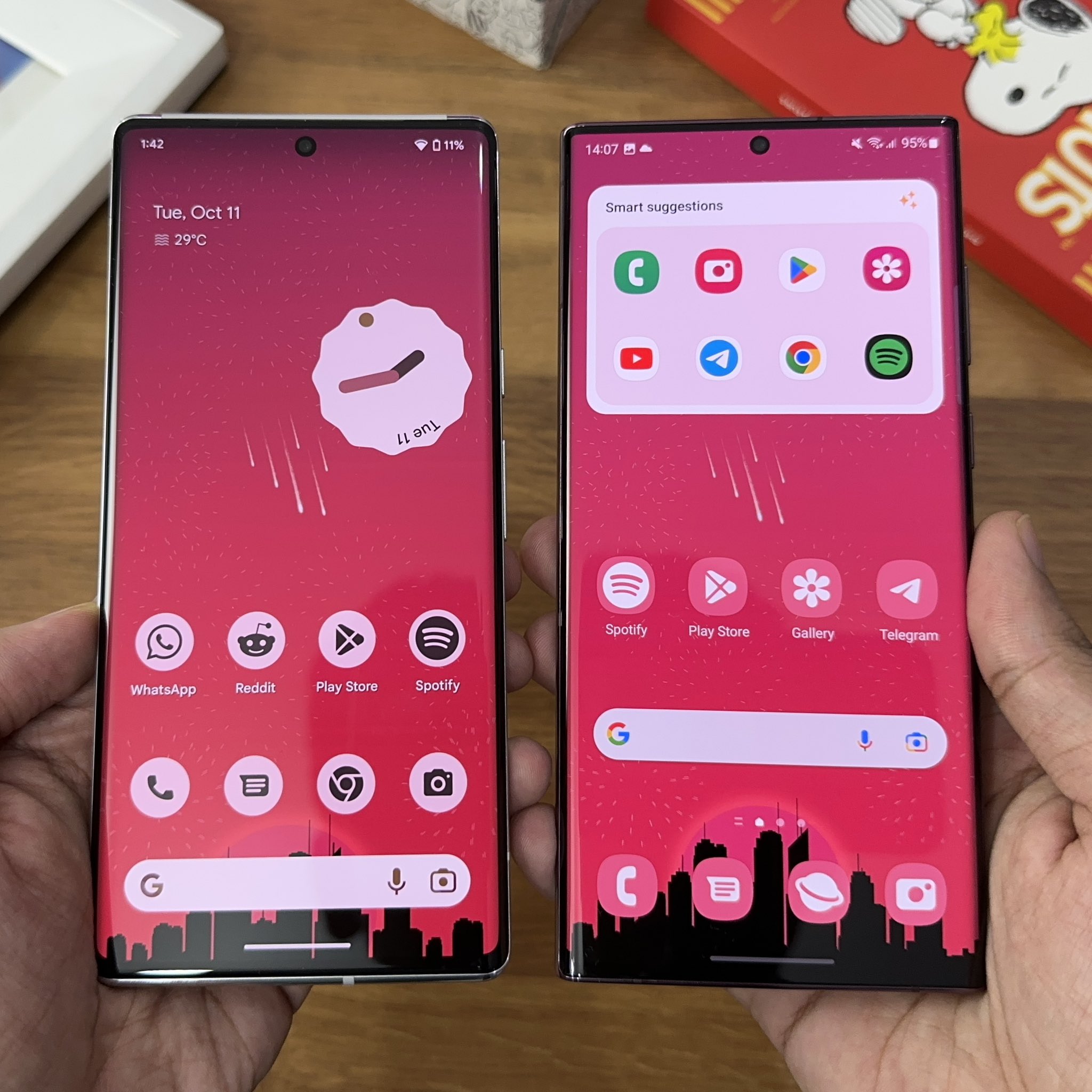 TechDroider on Twitter "Google Android 13 (Pixel UI) vs Samsung OneUI