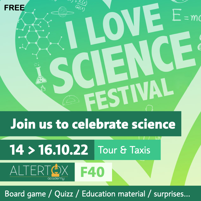 AltertoxAcademy's tweet photo. #altertoxevents
Come and celebrate science with us this week-end at #ILSF in Brussels
https://t.co/5kzgGSVps5
Altertox Booth: F40 https://t.co/HLG5u4wAQn