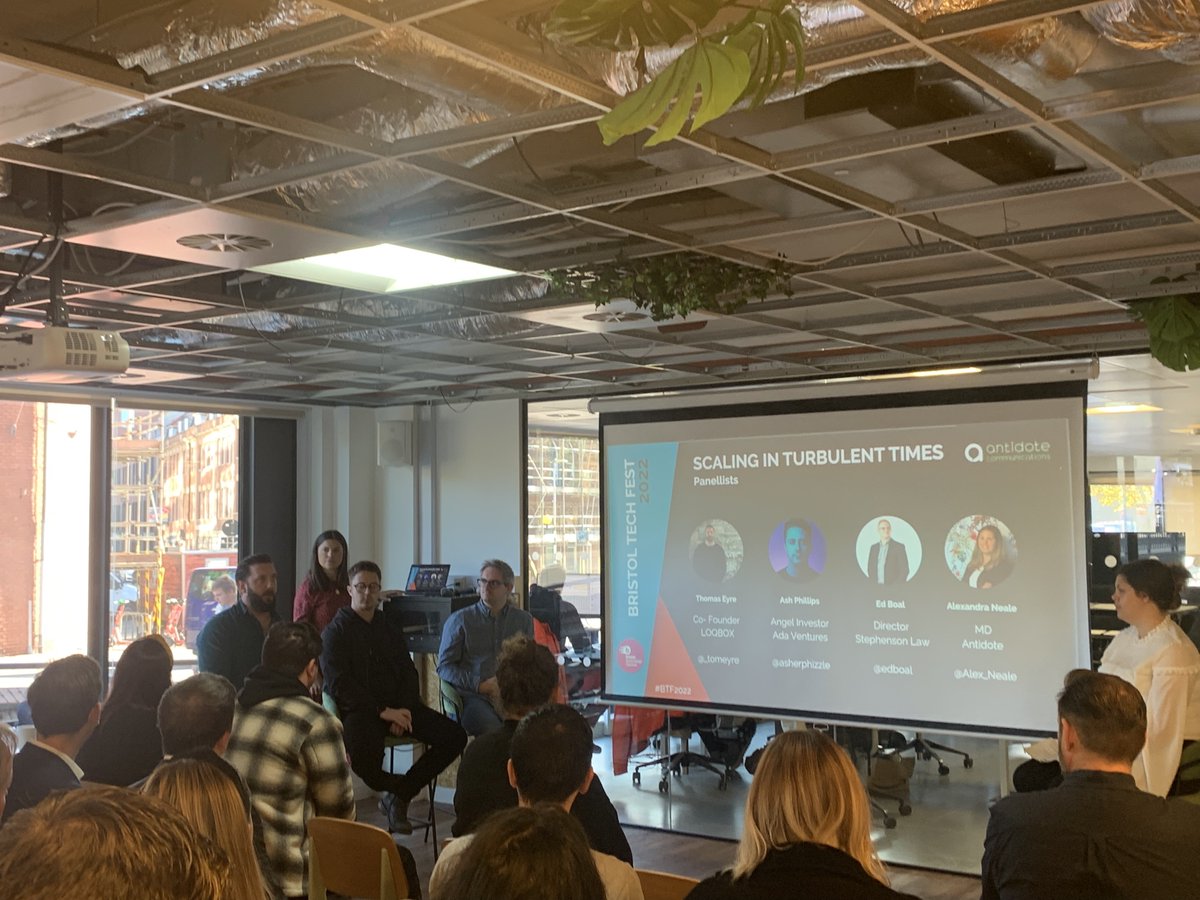 "What excites me is the startups looking at what consumers need and developing creative solutions." 

Insight from <a href="/edboal/">Eddie</a> from our <a href="/tech_bristol/">Bristol Tech Festival</a> panel discussion on scaling in turbulent times. 

#BTF2022