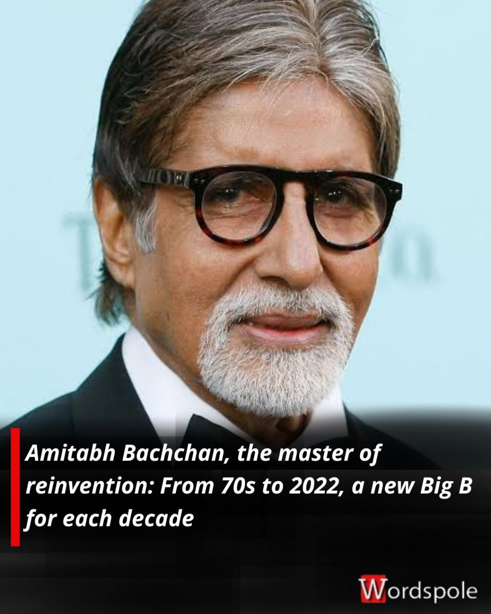 socialindigo_'s tweet photo. Amitabh Bachchan, the master of reinvention: From 70s to 2022, a new Big B for each decade 

#AmitabhBachchan #AmitabhBachchan80 #AmitabhBachchanBirthday #JayaBachchan #Trending https://t.co/fozeiXDcqb