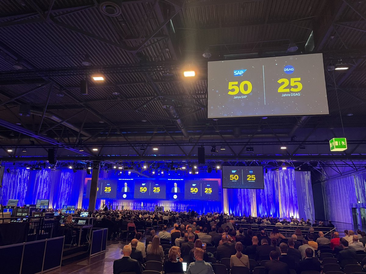 25 years and 50 years SAP! Congratulations <a href="/_DSAG/">DSAG e.V.</a>! Looking forward to talking to many of the 3,600 participants expected to attend this year's annual conference! #DSAGJK22 and yes - <a href="/AndHeckmann/">Andreas Heckmann</a> - we still long to talk to customers!!!🤗 <a href="/SAPInfluencing/">SAP Influencing</a>