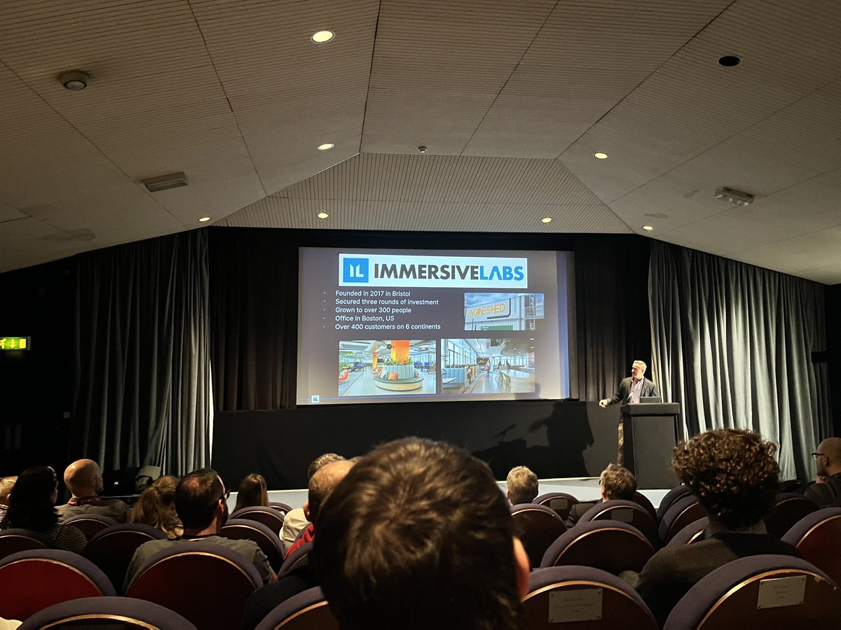 Hayesparsons's tweet photo. The #cyberconference has begun and was opened by @TechSPARKuk!

Today is all about raising awareness around cyber attacks and the importance of cyber security in the tech industry.

Sponsored by @immersivelabs 

#btf2022 #cyberconf @tech_bristol https://t.co/bOYcicq4xy