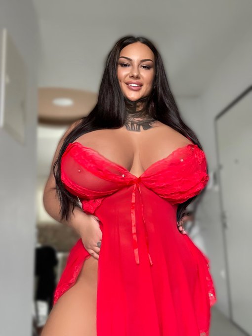 How does the red colour suit me? #reddress #sexylingerie #bbw #bimbo #bimbogoddess #birthdaygirl #Content