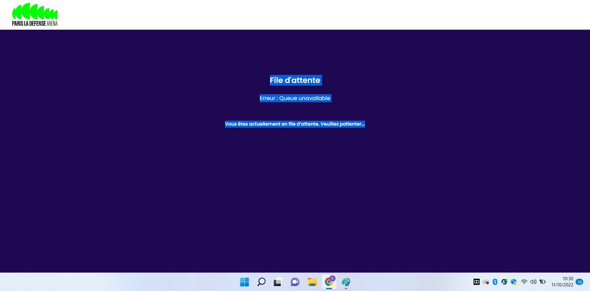 ChrisThecameleo's tweet photo. @ParisLaDefArena Je postule comme graphiste, j'y connais rien mais le vôtre aussi à priori.
Combien de personnes patientent encore en pensant être en liste d'attente ? message d'erreur illisible sur votre fond bleu foncé.
Vous êtes nuls.
#Pink #pink2023 https://t.co/Oh1jT2vAE7