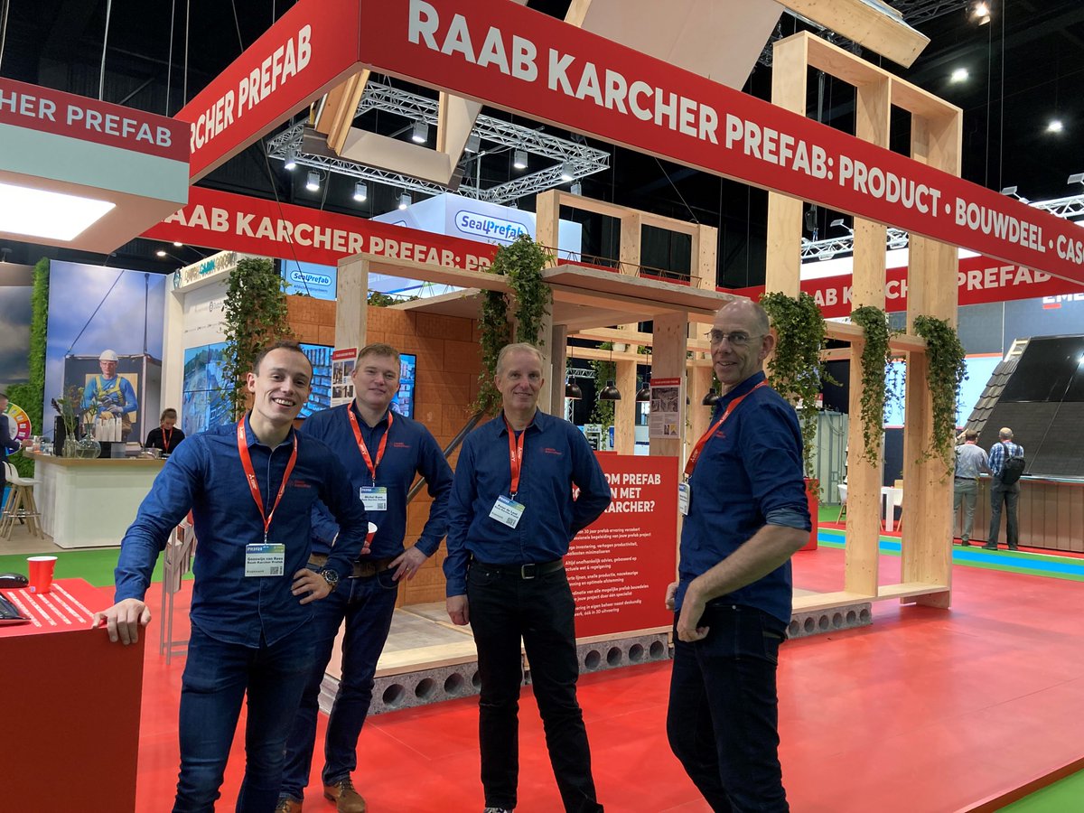 Raab_Karcher's tweet photo. Prefab beurs gestart!
T/m donderdag 13 oktober 2022 vindt de Prefab beurs plaats in de Brabanthallen in Den Bosch. 

Wij zijn natuurlijk weer aanwezig en staan in Hal 1 stand nummer B028.
Kom je ook langs?
https://t.co/upkf2Ld6qJ

#prefab #prefabbeurs #brabanthallen #raabkarcher https://t.co/3aFTwSq6w4