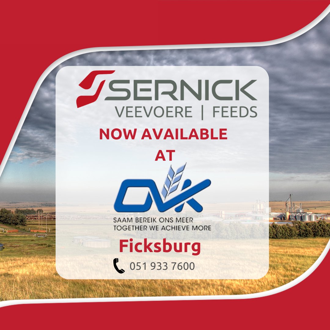 OVK Ficksburg NOW stocks a variety of Sernick Feeds!