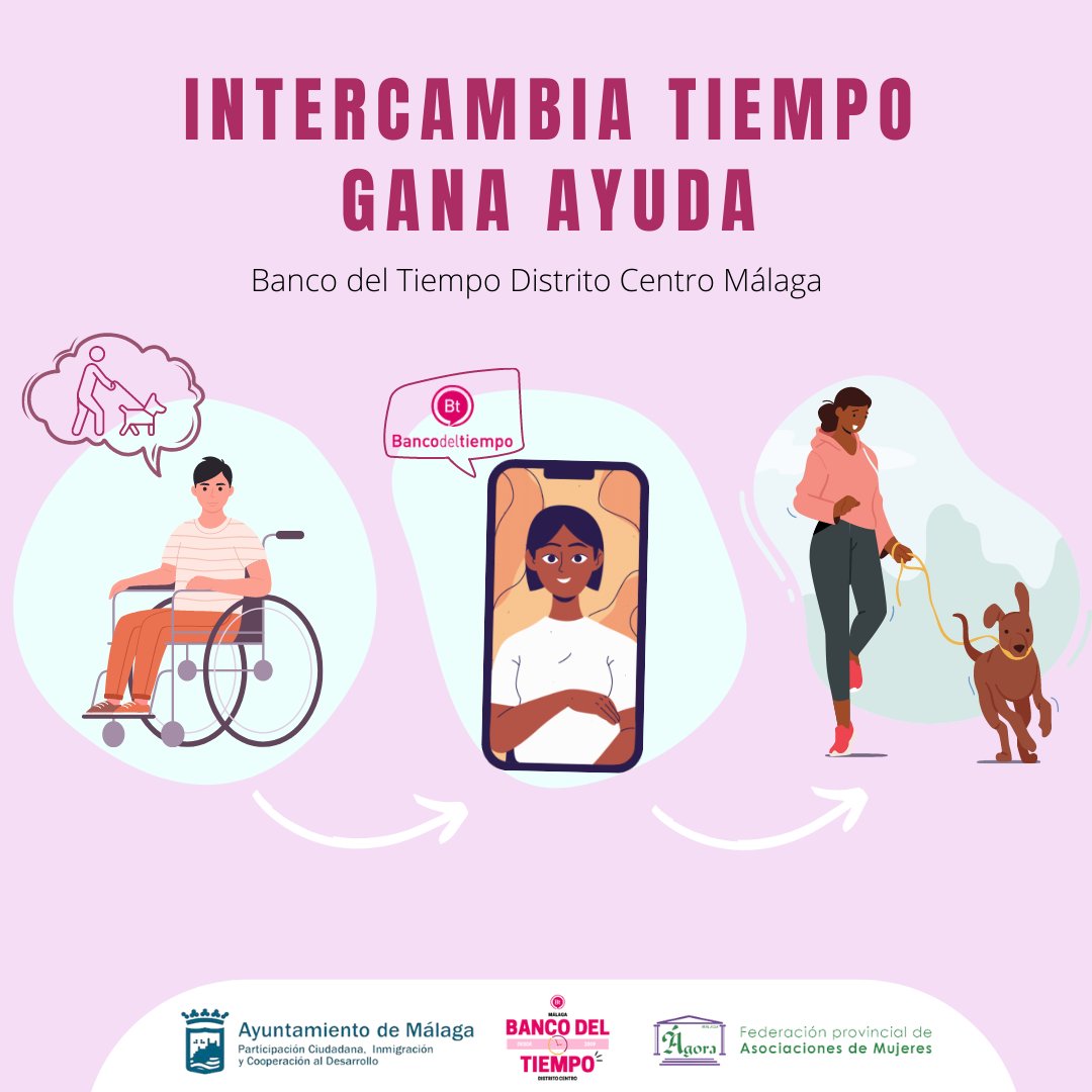 BdTMalaga's tweet photo. ¿Y tú? ¿Te animas a invertir tu tiempo? 
#bancodeltiempo #bdt https://t.co/iReGvwWjdG