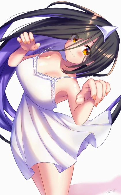 ハロウィンが近づいてきたから、おばけコスしてくれた彼女 #オリジナル 