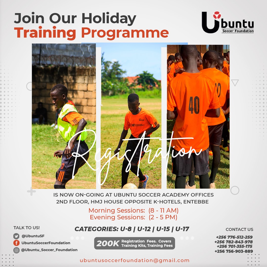 Ubuntu_SF's tweet photo. Registration is in progress!! Don't be left out, join our Soccer Academy today! Our holiday program shall commence at the end of November till next year before school starts. 
#ubuntusoccerfoundation 
#socceracademy https://t.co/4kP4EWxsBj