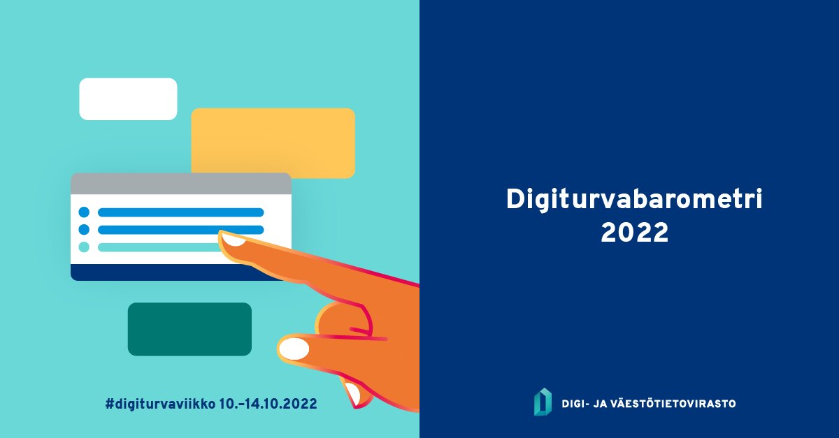 DVVfi's tweet photo. #Digiturvabarometri'n mukaan digipalveluiden käyttö lisääntyy kaikissa ikäryhmissä, ja ne ovat tärkeä osa arkea 78 %:lle suomalaisista 👩🏽‍💻

#Digiturvaviikko on käynnissä ja tarjoaa ajankohtaista tietoa digiturvallisuudesta. Tsekkaa ohjelma &amp; tule mukaan: https://t.co/D2QXl3XaaL https://t.co/N7hHrnsCFb