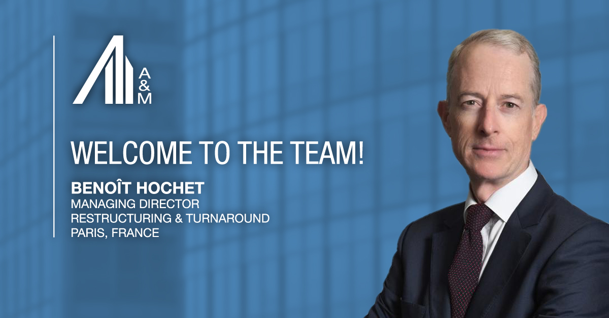 We are pleased to have Benoit Hochet back with us at @AlvarezMarsal, this time as a #ManagingDirector in Paris! Benoit has decades of experience in advising companies from the manufacturing to retail sectors. #WelcomeBack, Benoit! bit.ly/3yg4hGG