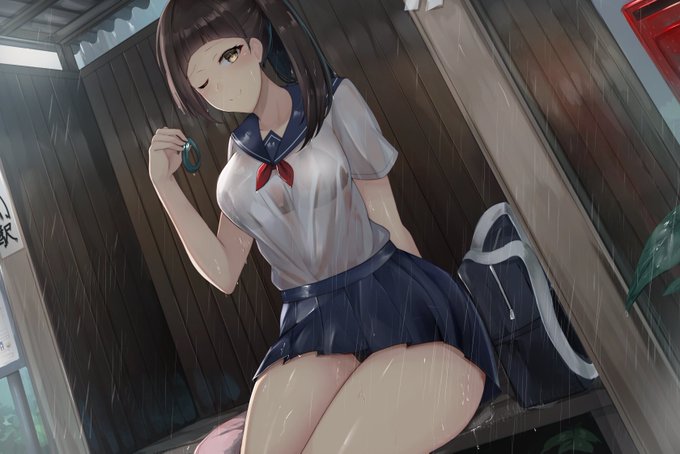 [雨の中で濡れた女の子]
おっぱいじゃなくてごめん 