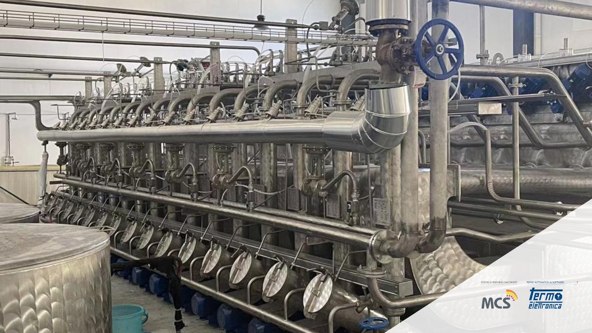 mcstextile's tweet photo. A new installation in Cina of last generation of WR-soft! 
Ideal for knitted and woven fabrics.
Washing after polyester dyeing (Reduction clearing process) in WR SOFT from 35 to 45 m/min.  

#MCStextile #MCSgroup #termoelettronica #madeinitaly #fabric #fabrics #textile #textiles https://t.co/h5avimplWX
