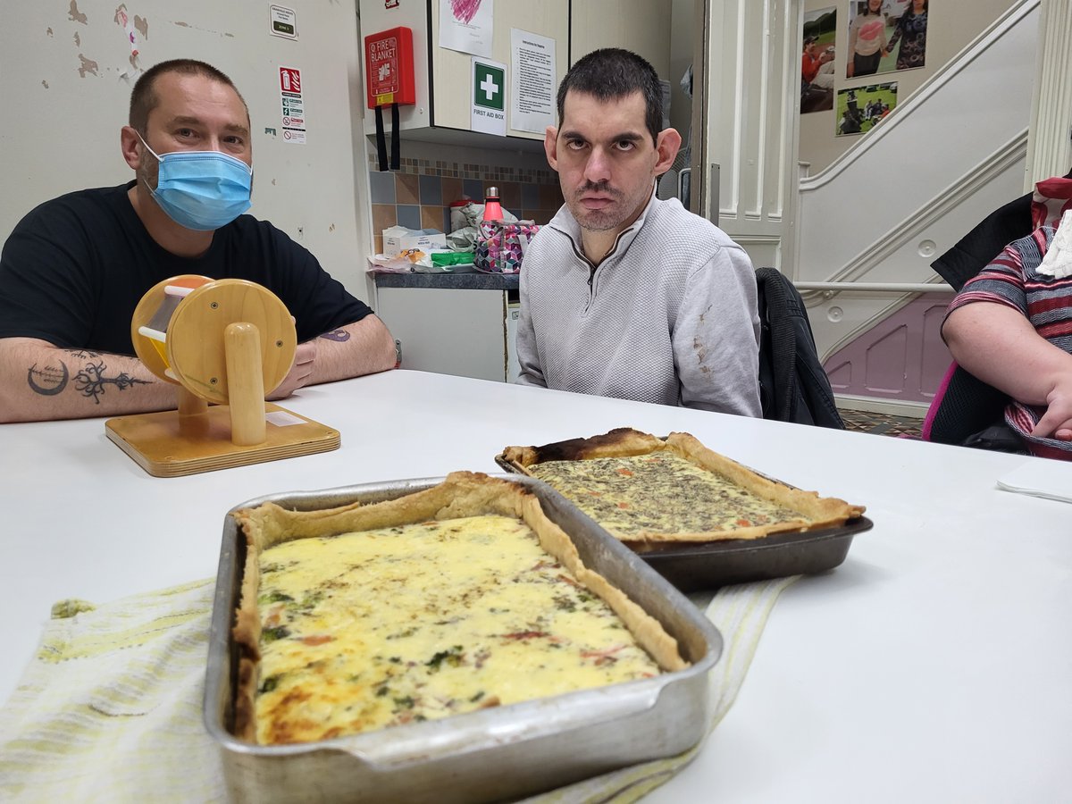 Supportability9's tweet photo. We’ve been getting busy in the kitchen at Skills Group with our cookery group.  Looks delicious, well done everyone! 😋

#disabilitydayservice #stockport #heatonmoor #disabilityinclusion https://t.co/NugI0CFRef
