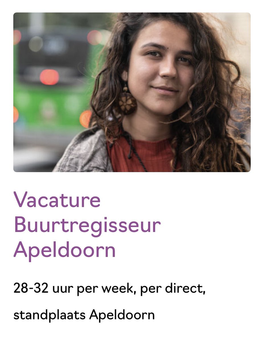 Wij hebben per direct een #vacature #buurtregisseur in #Apeldoorn 28-32 uur per week. Is kenmerkend voor jouw aanpak:  eropaf, zien, delen wat nodig is, doen wat nodig is, en het weer aan de bewoners zelf overlaten? Dan horen we graag van je stimenz.nl/werken-bij