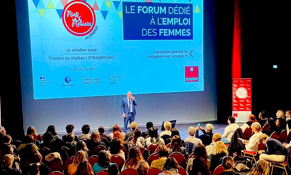 <a href="/VictorienVaney/">Vaney Victorien</a>, Président du Groupe <a href="/Synergie/">Synergie</a> a ouvert cette 9ème édition du Forum Mix&amp;Metiers à Strasbourg. 

L’occasion pour lui de rappeler que les valeurs de Synergie reposent sur la #diversité, la #mixité et l’#inclusion. 

#emploi #reconversionpro #egalitehf #femmes