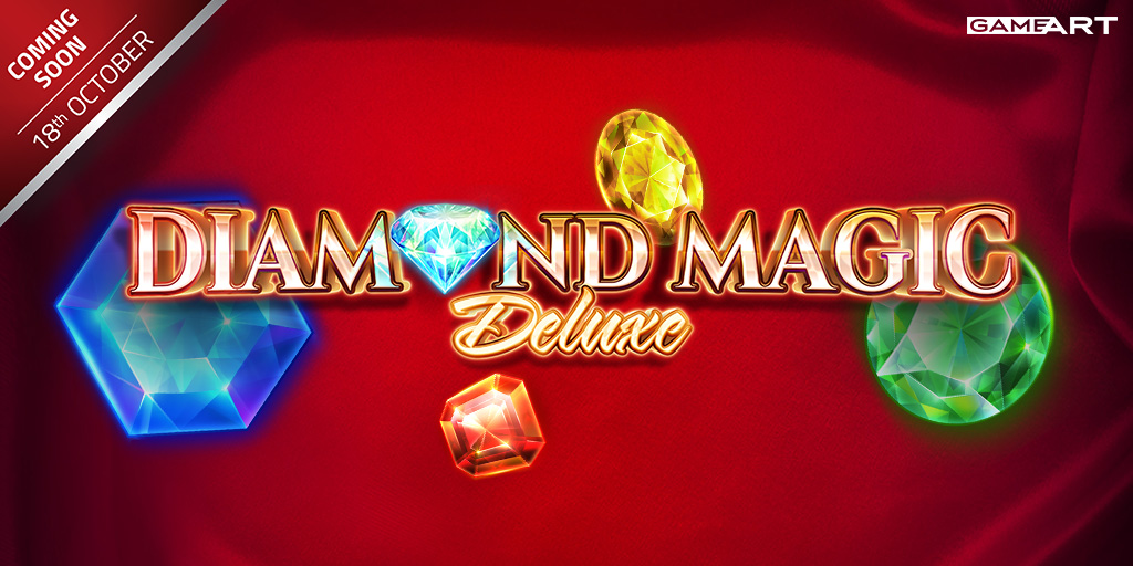 gameartslots's tweet photo. 💎 DIAMOND MAGIC is back in a DELUXE version, now with Free Spins & 4 different Buy Bonus modes. 💎 A luxurious game that’s overflowing with sparkling diamond magic, going live on OCTOBER 18.✨
#GameArt #DiamondMagic #DiamondMagicDeluxe #FreeSpins #buybonus #newslot #comingsoon https://t.co/TvchHXKLQv