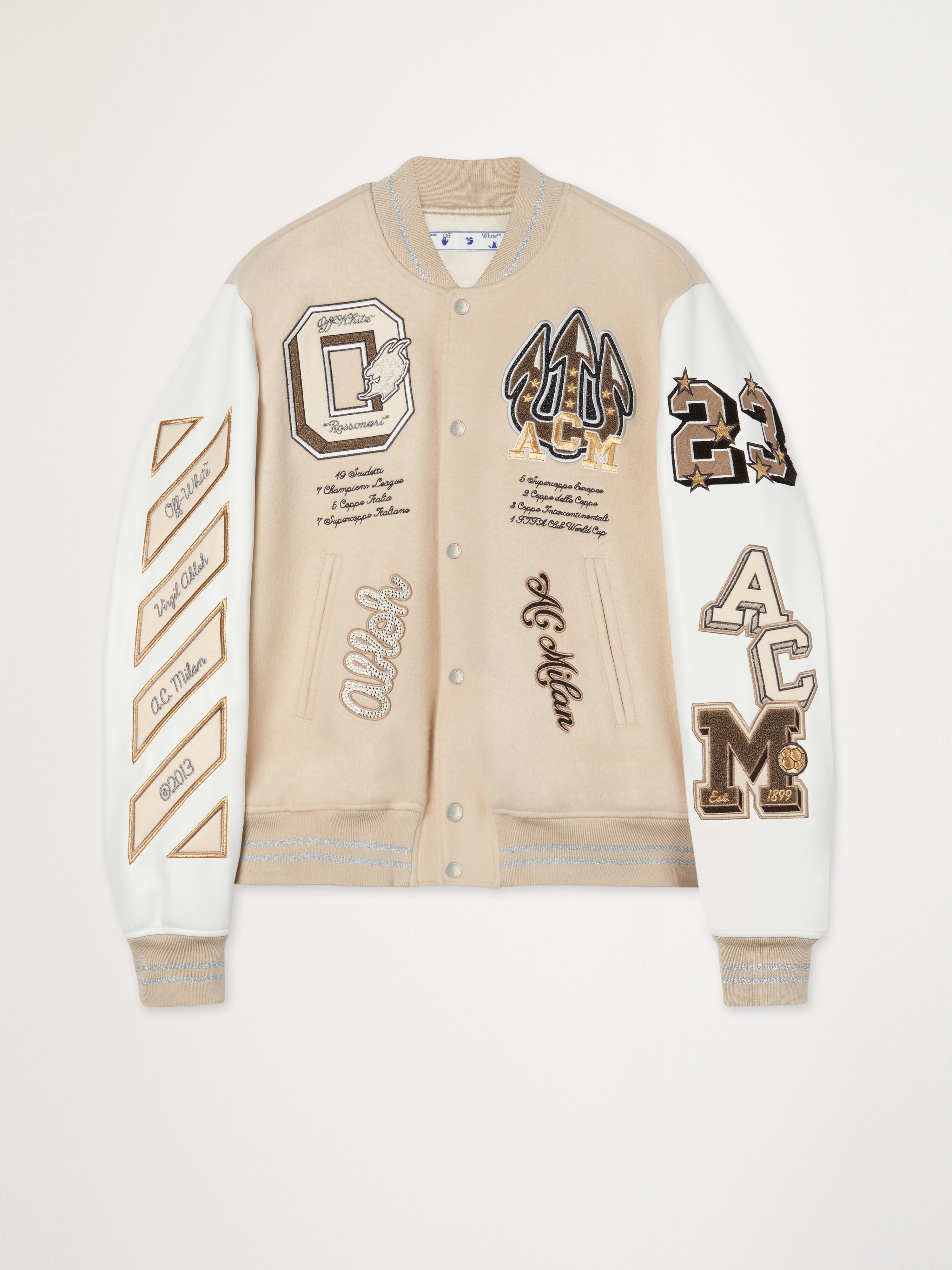 In-Hand QC) Off-White AC Milan Varsity Jacket via KameyMall : r/CoutureReps